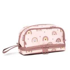 Hot Execo | Ranbow 2 Compartments Pencil Case Girls Accessories