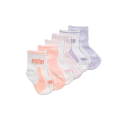 Clearance Puma | 6 Pairs Of Socks For Babies 0-12 Months Girls Accessories